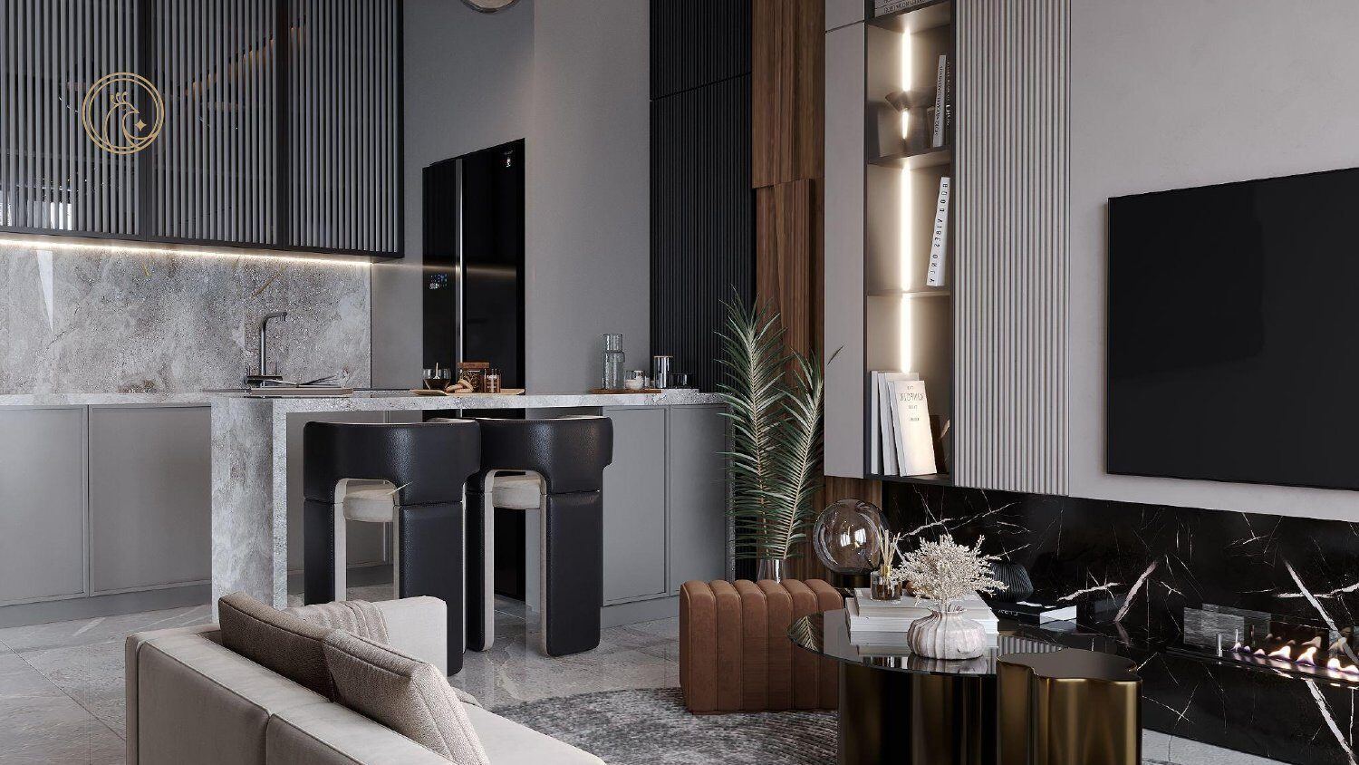 Riverside Drive living area