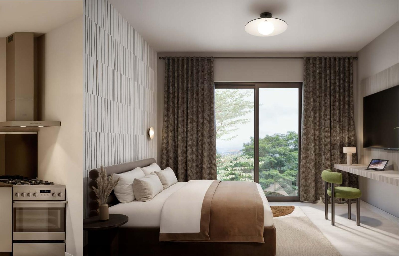 Sunrise studio bedroom